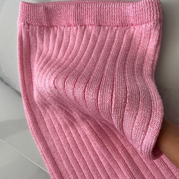 MANGO SHINY SLIT KNIT SKIRT - Picture 3 of 3